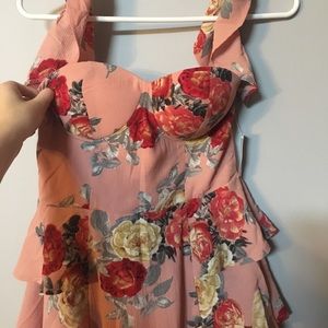 Floral Off The Shoulder Dress